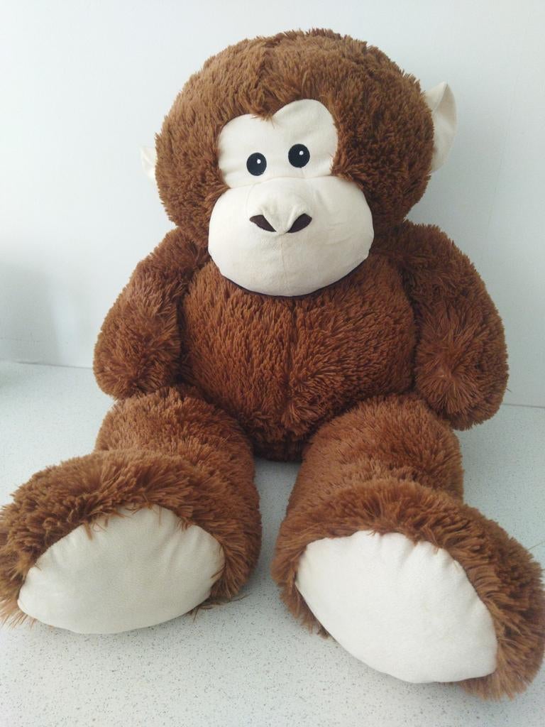 Zgan knuffel Aap 95 cm, Ophalen of Verzenden, Zo goed als nieuw, Overige typen