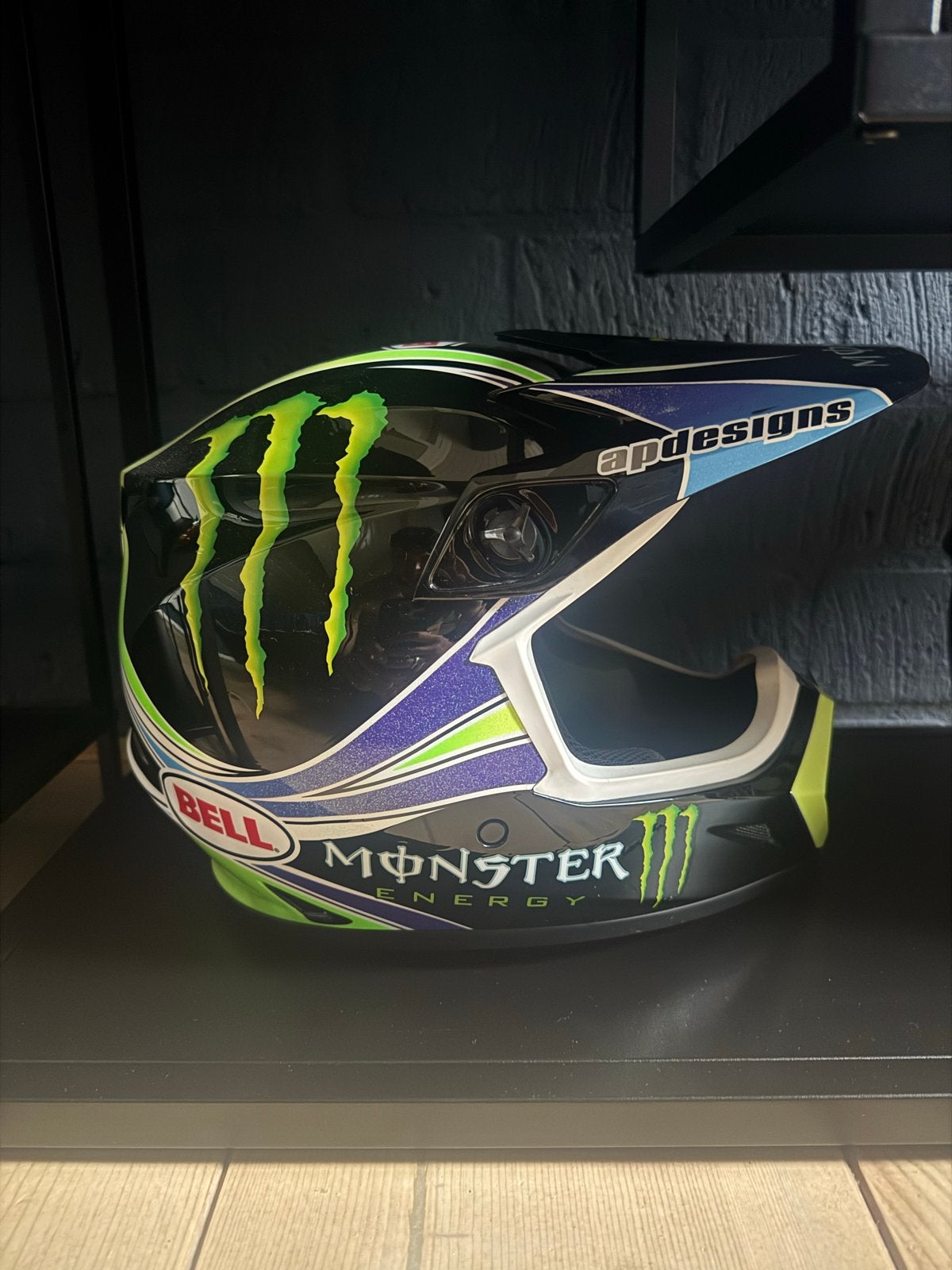 Bell MX-9 Pro Circuit Monster Energy Crosshelm, Overige merken, Ophalen of Verzenden, Tweedehands, Heren