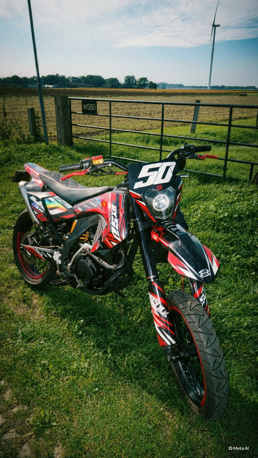 Orion brom supermoto 125cc, Fietsen en Brommers, Ophalen of Verzenden, Zo goed als nieuw, Overige typen