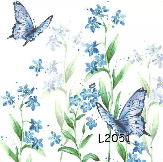 Servetten decoupage/b. journal - Vlinders en meer L2051, Verzenden, Nieuw