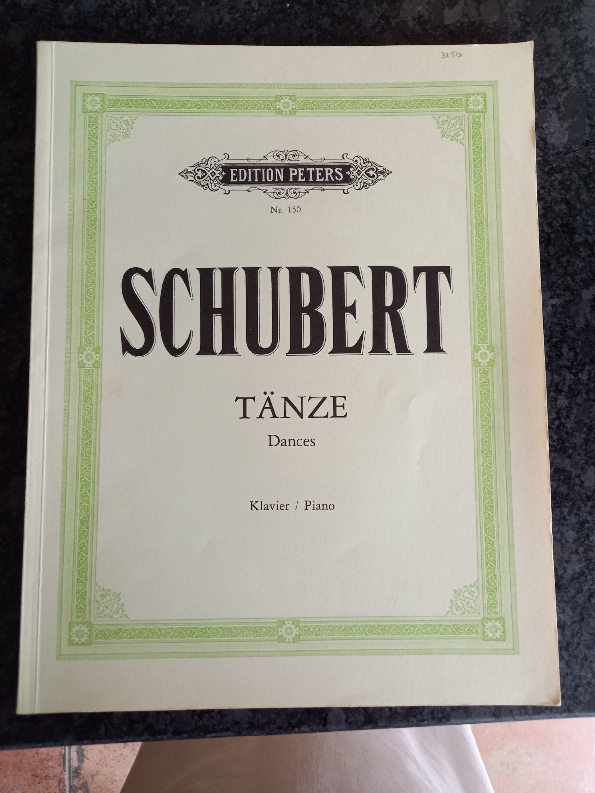 schubert. Edition Peters, Muziek en Instrumenten, Ophalen of Verzenden, Gebruikt, Artiest of Componist, Klassiek