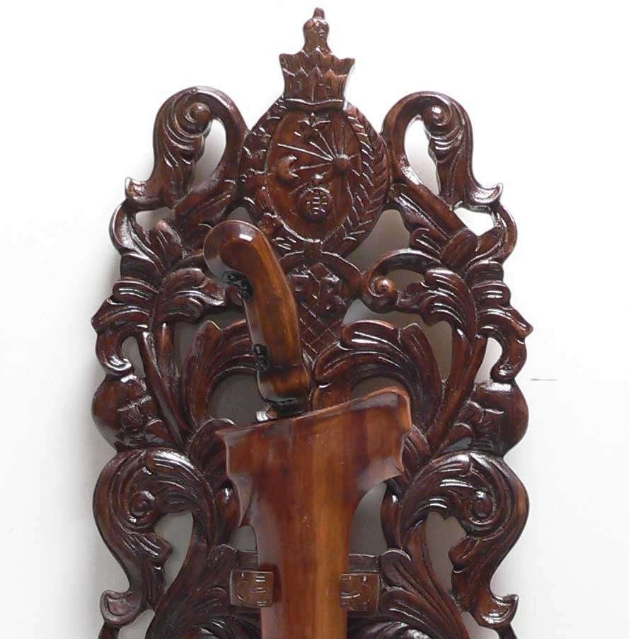 Blawong Solo Java AA1 met logo Kraton Surakarta keris houder, Ophalen of Verzenden