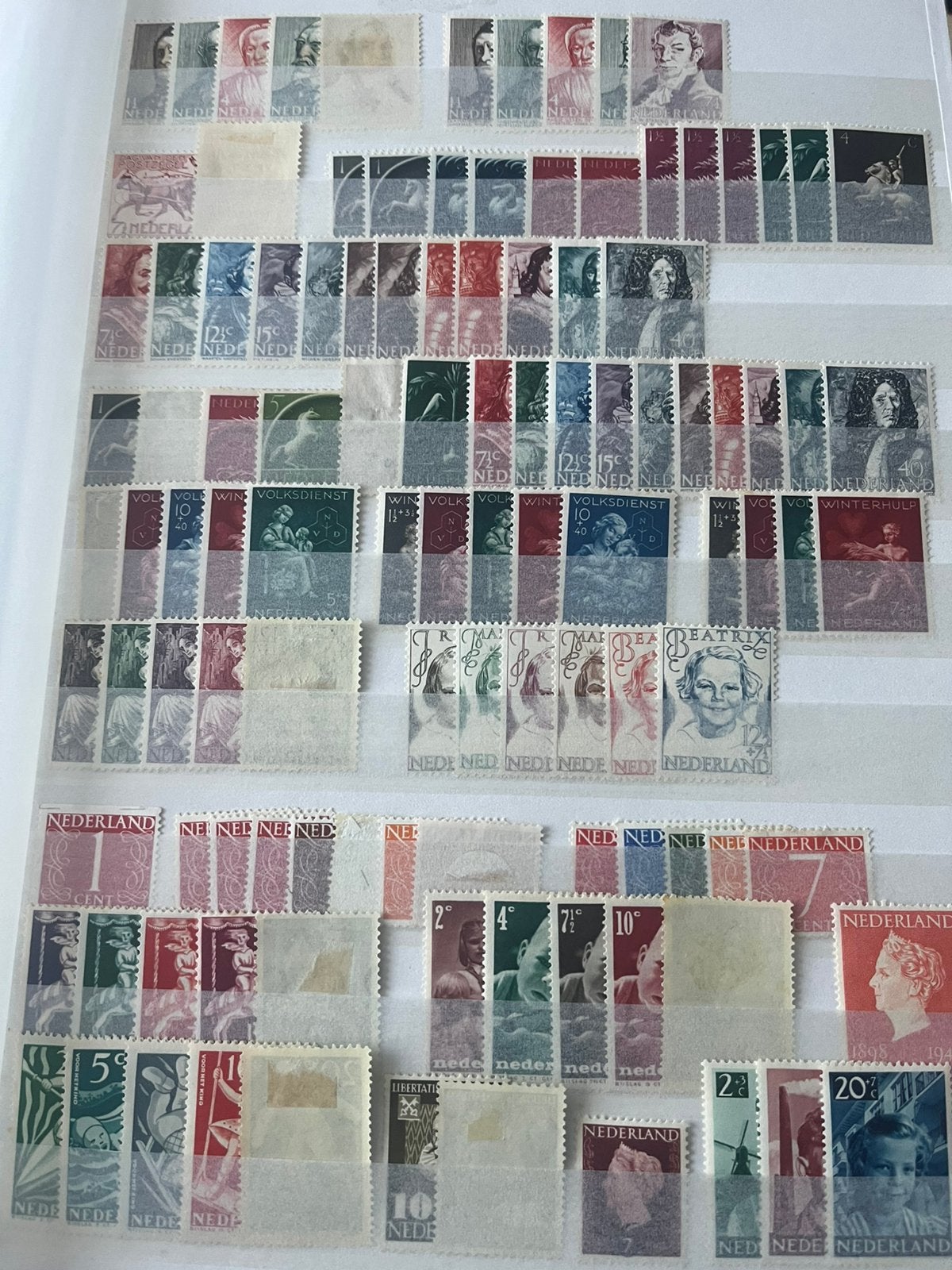 Nederland NLG prriode MH en MNH hoge waarde, Ophalen of Verzenden, Nederland