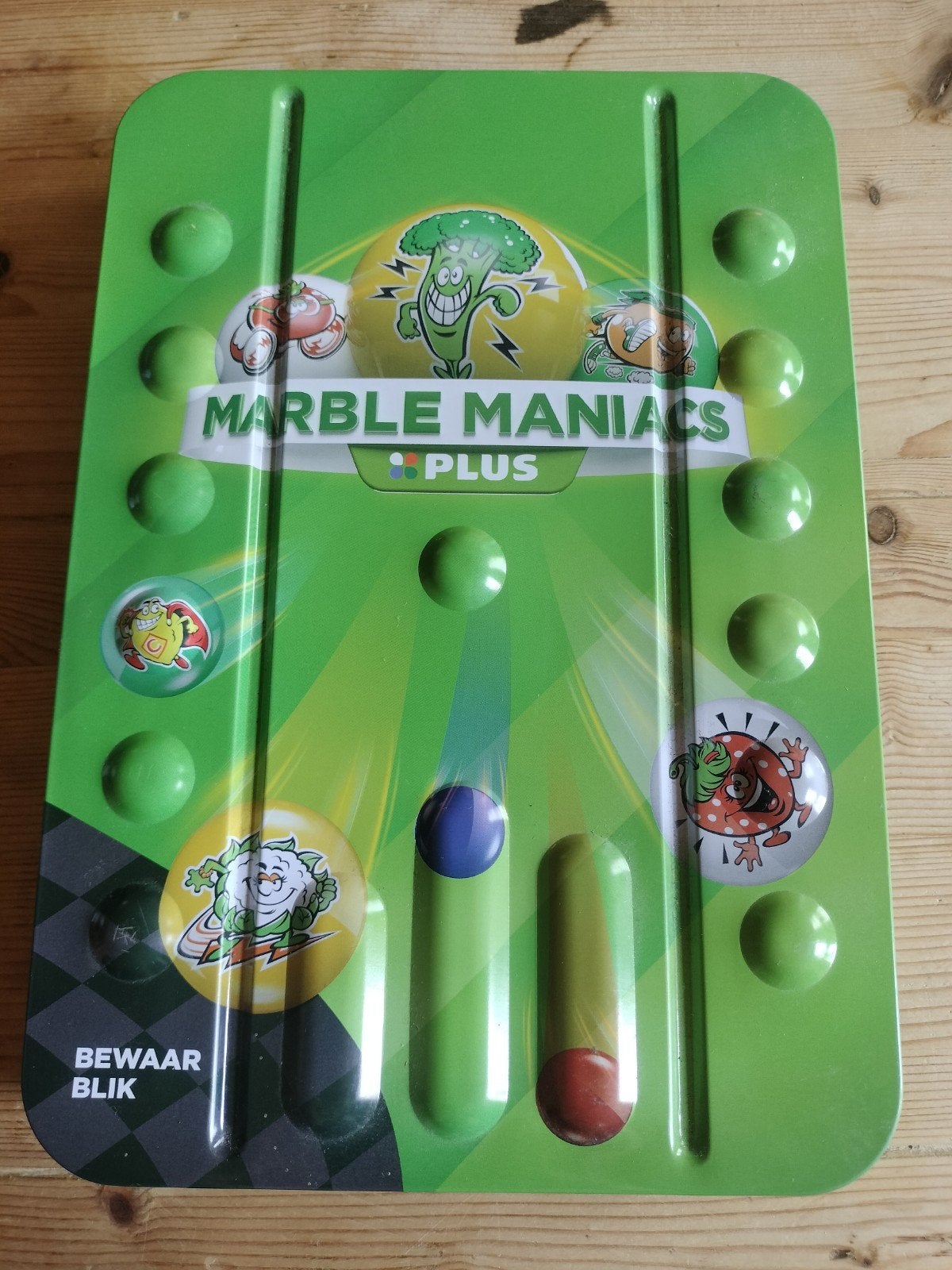 Compleet Marble Maniacs Plus Bewaar Blik knikkers, Ophalen of Verzenden, Nieuw, Jongen of Meisje