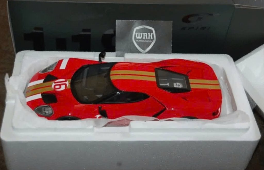 1:18 FORD GT HERITAGE edition GT883 GT spirit NEW IN BOX WRH, Verzenden, Nieuw, Auto, Overige merken