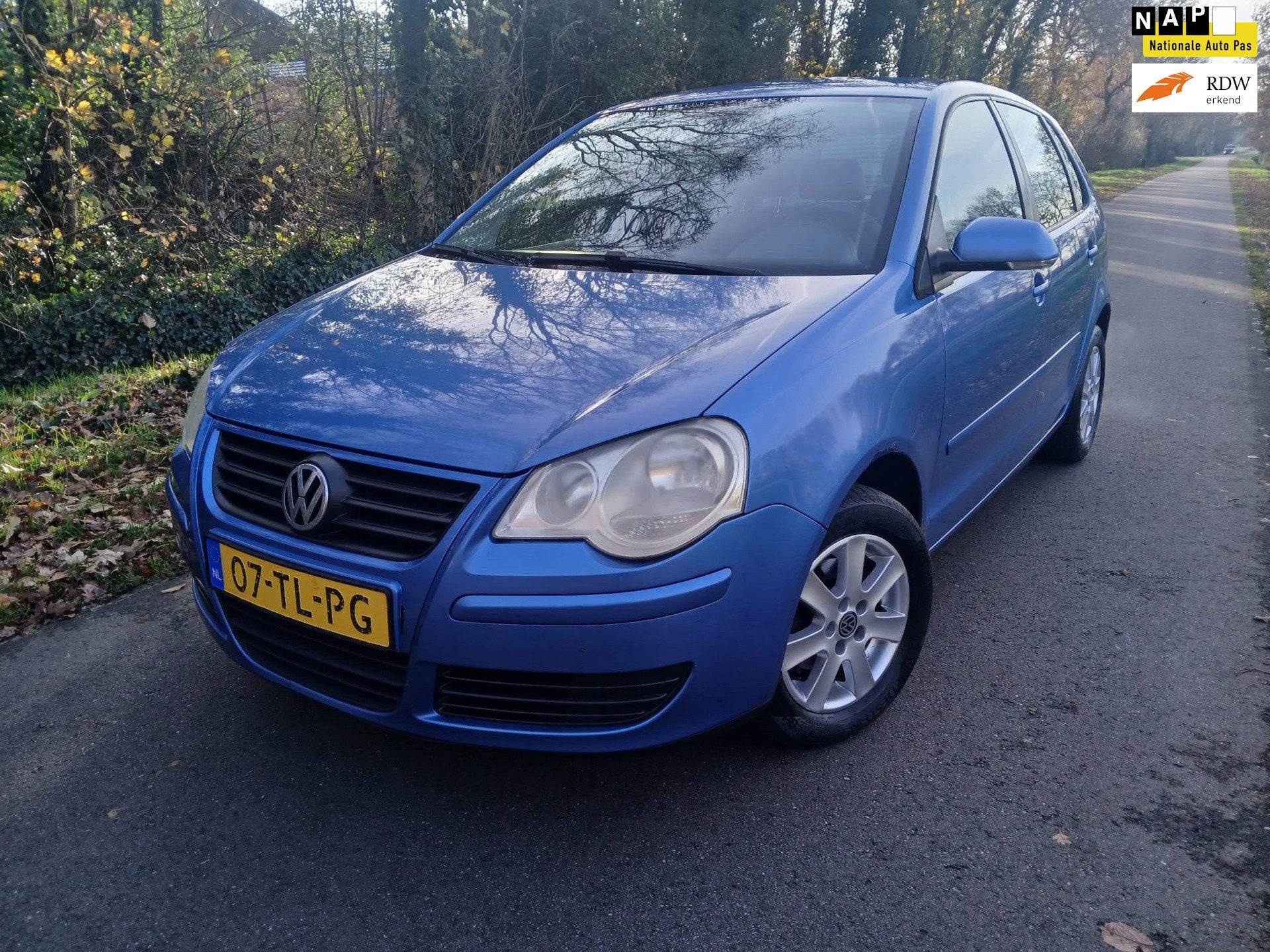 Volkswagen Polo 1.4-16V Optive | Airco + nieuwe APK| NU VOOR, Voorwielaandrijving, 15 km/l, 4 cilinders, Blauw