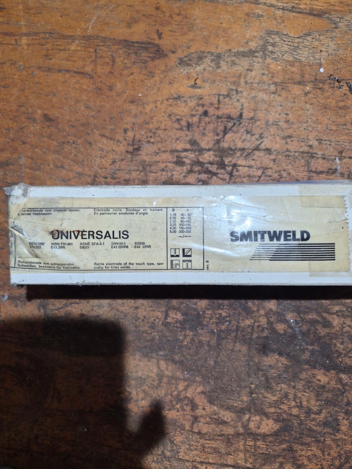 Smitweld UNIVERSALIS / 6013 las elektroden, Ophalen of Verzenden, Nieuw, Elektroden