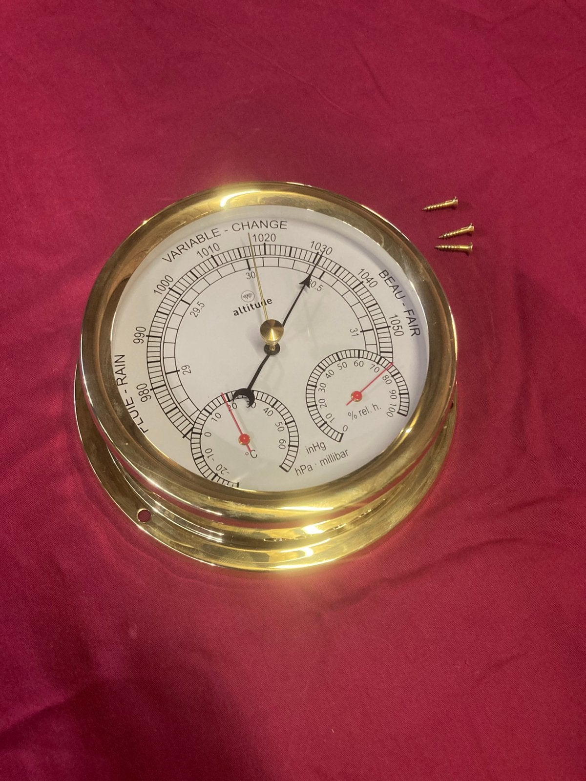 Barometer/temp./hygrometer (nieuw), Ophalen of Verzenden, Nieuw