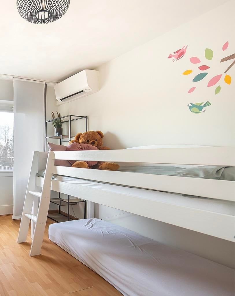 Halfhoogslaper met trapje, Kinderen en Baby's, Kinderkamer | Stapelbedden en Hoogslapers, Ophalen, Gebruikt, Halfhoogslaper