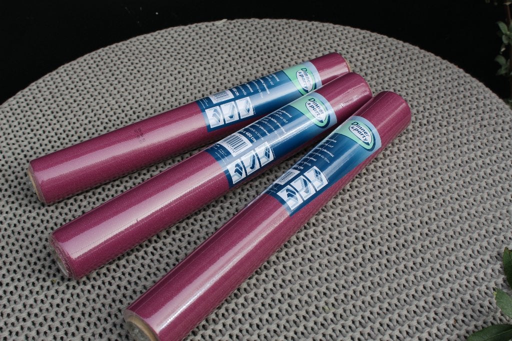 Chique Bordeaux Tafelkleden Rollen voor Feesten (48m totaal), Nieuw, Rood, 40 cm, Ophalen of Verzenden