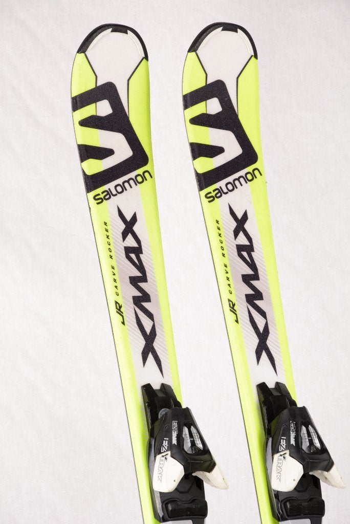 100 110 120 150 kinder ski's SALOMON X-MAX JR, Carve rocker, Sport en Fitness, Gebruikt, Verzenden, 100 tot 140 cm, Salomon