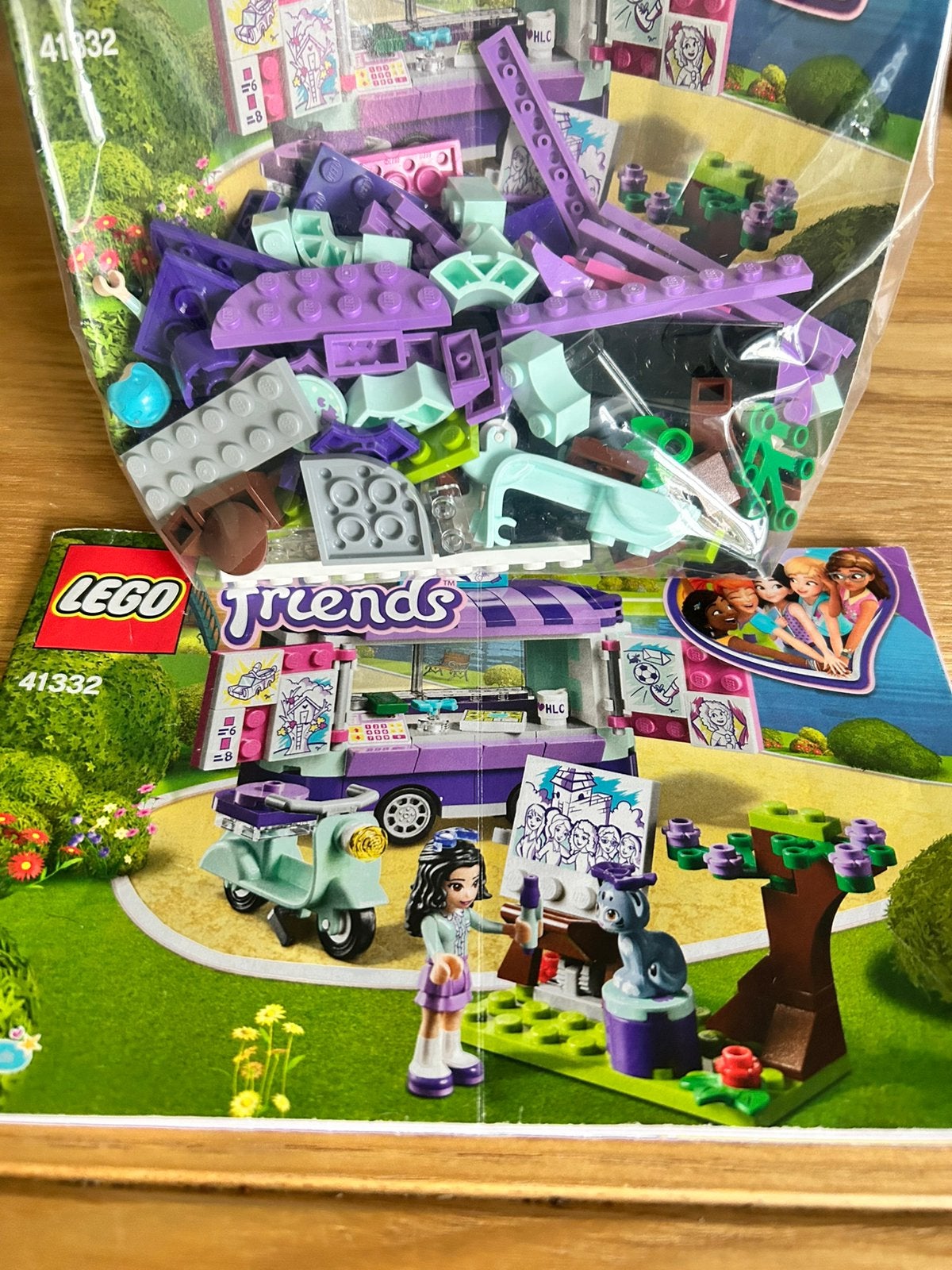 Lego Friends Emma’s kunstkraam 41332, Kinderen en Baby's, Ophalen of Verzenden, Zo goed als nieuw