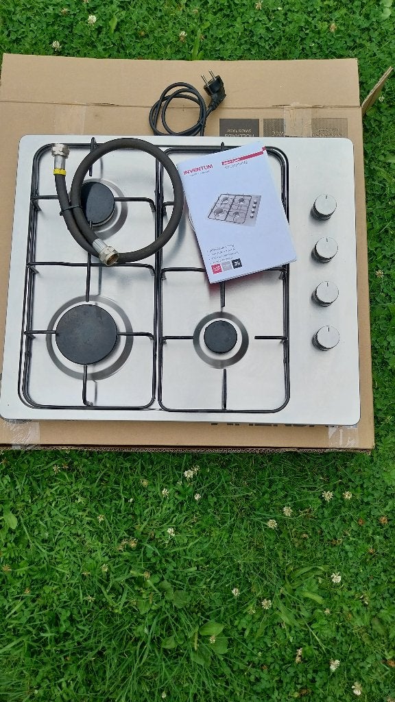 Te Koop inventum gasstel, Witgoed en Apparatuur, Kookplaten, Ophalen, Gebruikt, 4 kookzones, Inbouw