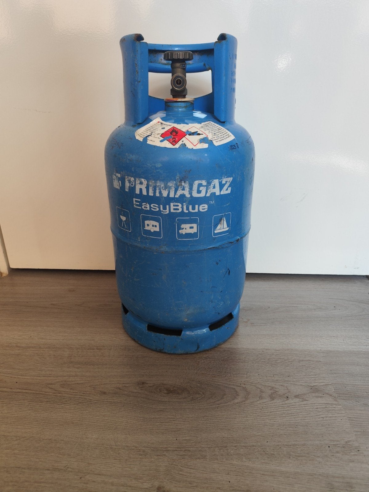 Primagaz EasyBlue gasfles (leeg), Ophalen, Gebruikt