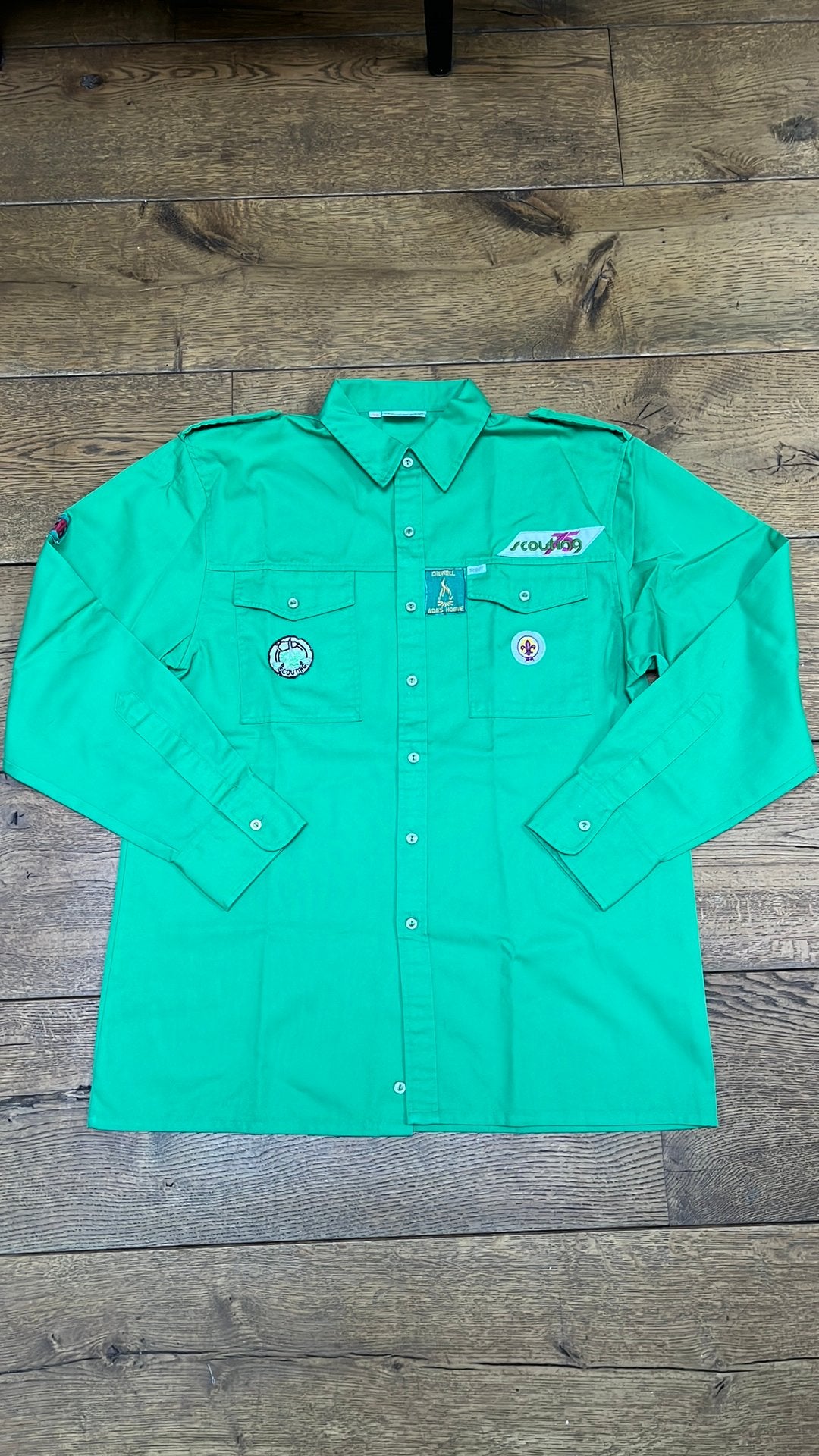 Scouting blouse XL groen, Verzamelen, Ophalen of Verzenden, Zo goed als nieuw, Kleding