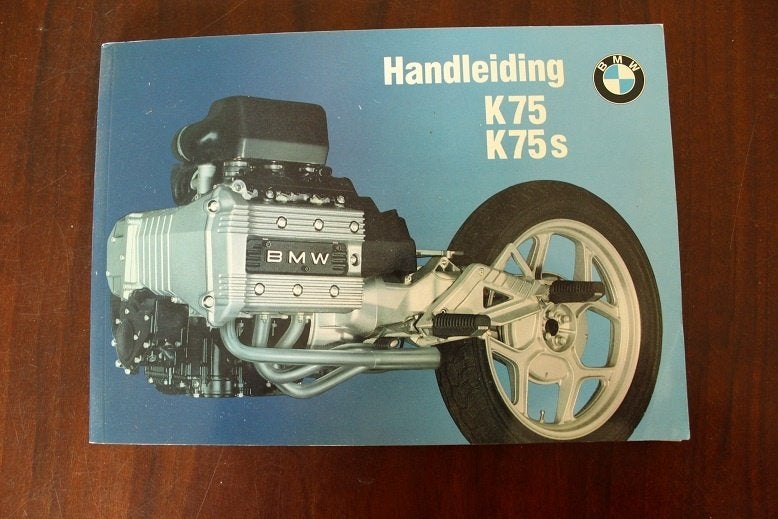 BMW K75 K75s 1990 motorfiets handleiding instructie boekje, Ophalen of Verzenden, BMW