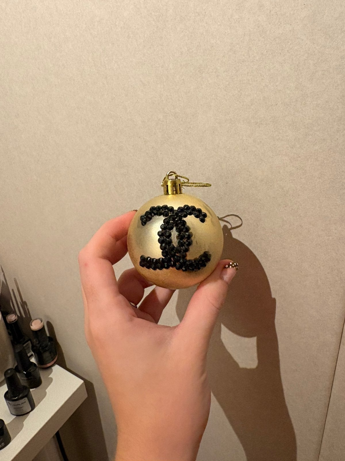 Kerstbal met strass, Ophalen of Verzenden, Nieuw