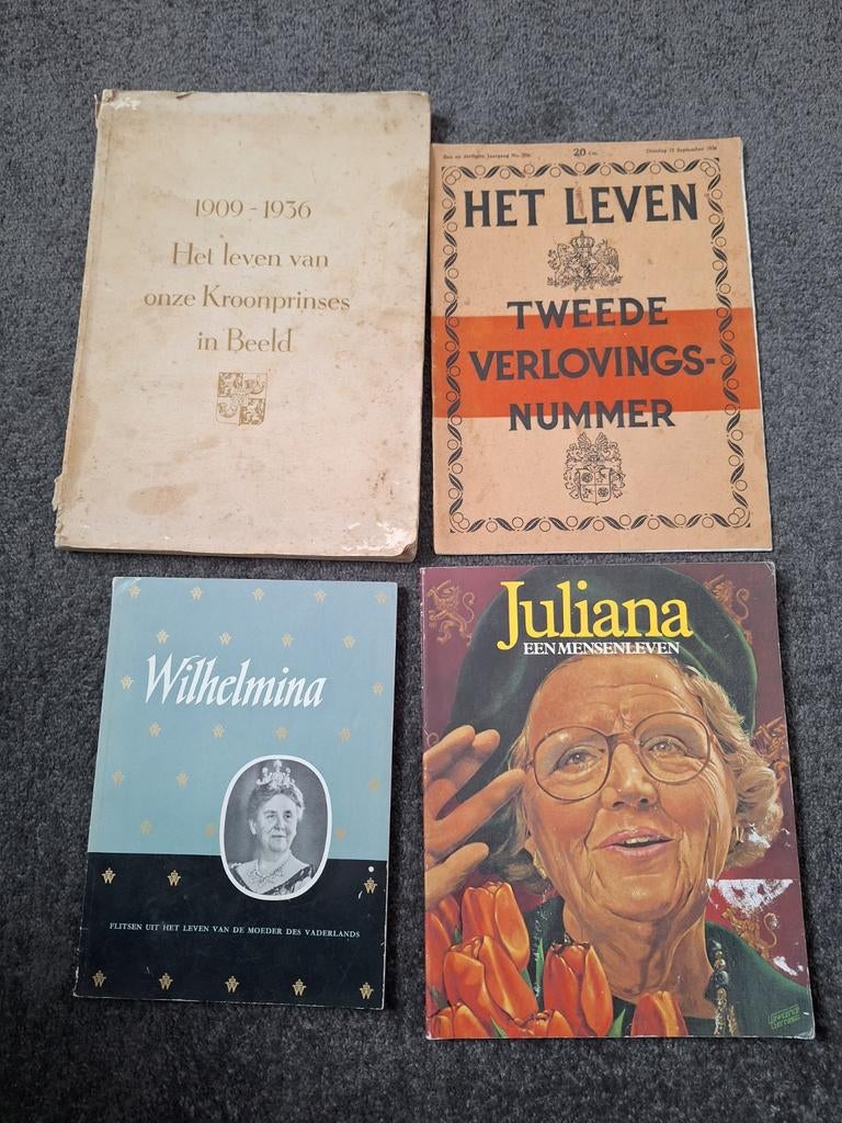 4x Koninklijke Boeken Juliana, Wilhelmina,, Ophalen of Verzenden, 20e eeuw of later, Gelezen, Diverse