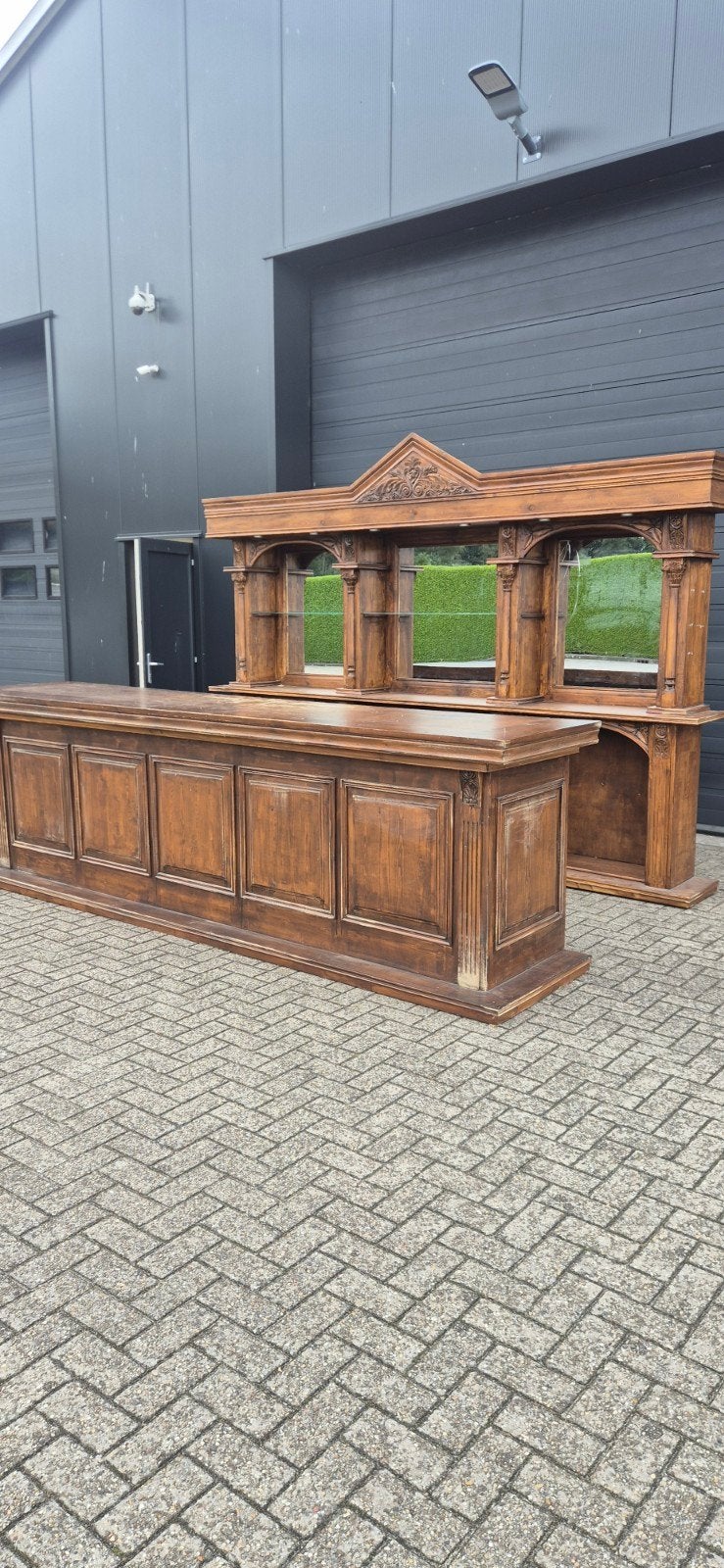 bar met achterkast horeca mancave thuisbar, Huis en Inrichting, Ophalen, Gebruikt, Geen, Geen