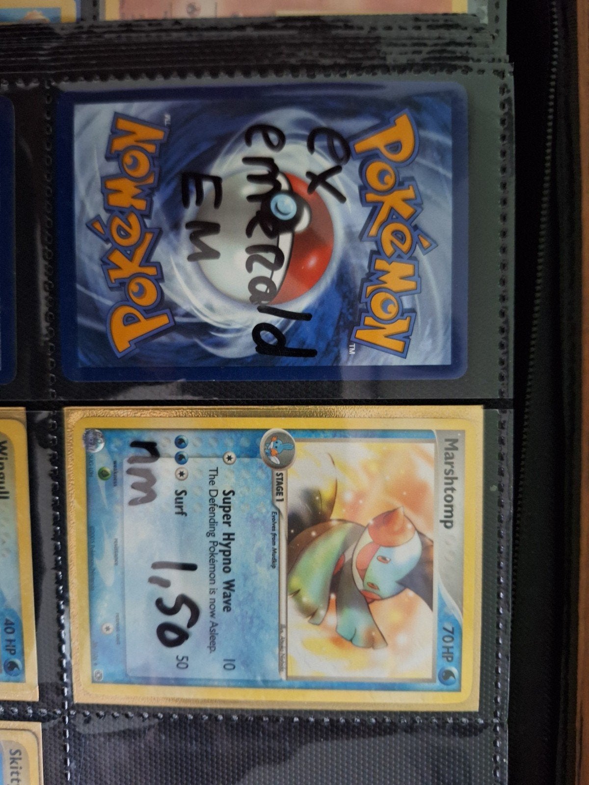 Ex emerald - losse verkoop - vintage pokemon, Ophalen of Verzenden, Zo goed als nieuw, Meerdere kaarten