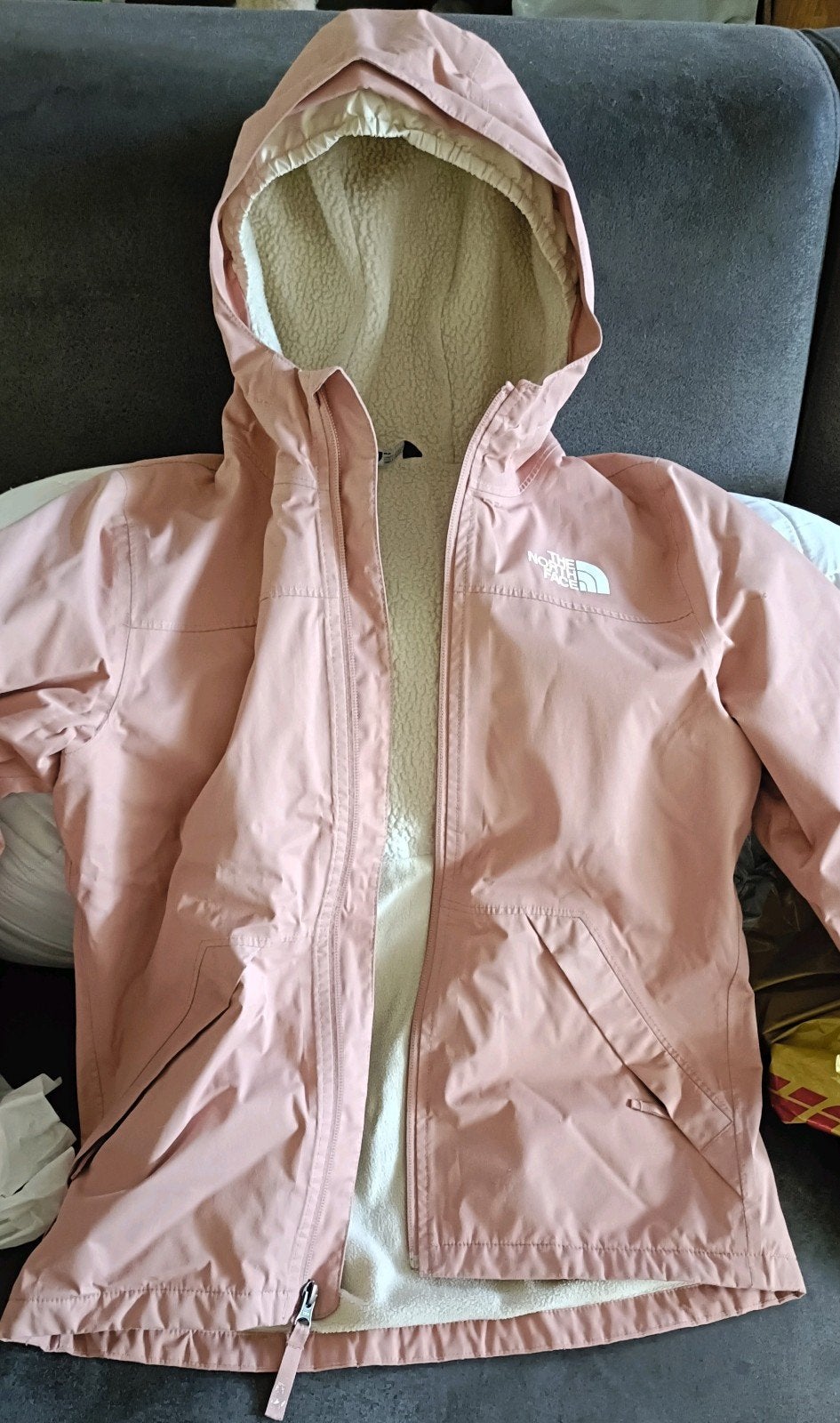 The North Face Roze Meisjes Jas - Maat M, Kinderen en Baby's, Kinderkleding | Overige, Ophalen of Verzenden, Zo goed als nieuw