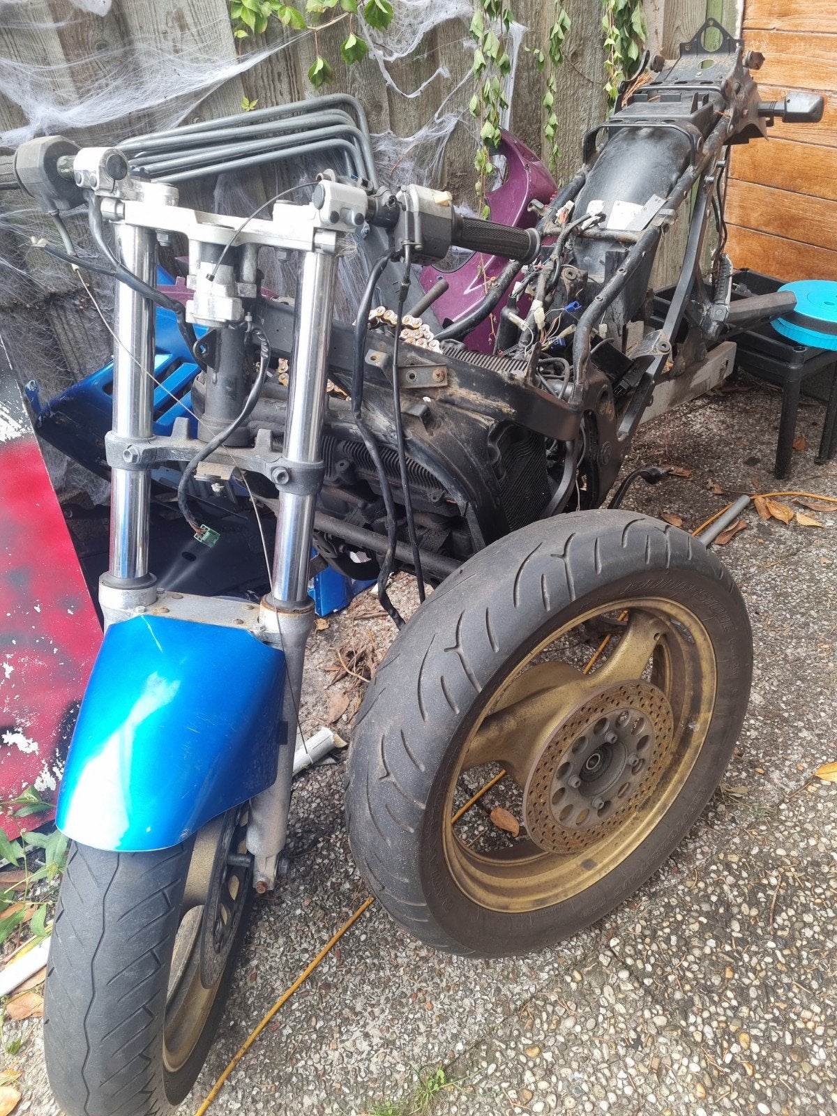 Suzuki GSX600F motor voor onderdelen - complete koop, Ophalen of Verzenden, Gebruikt