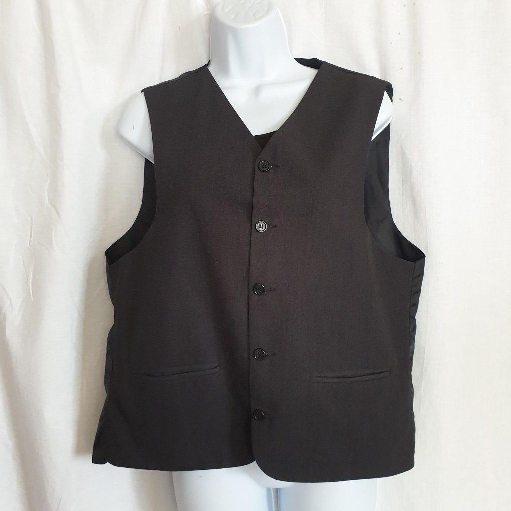 Net donkergrijs gilet mt 48, Maat 48/50 (M), ., Ophalen of Verzenden, Zo goed als nieuw