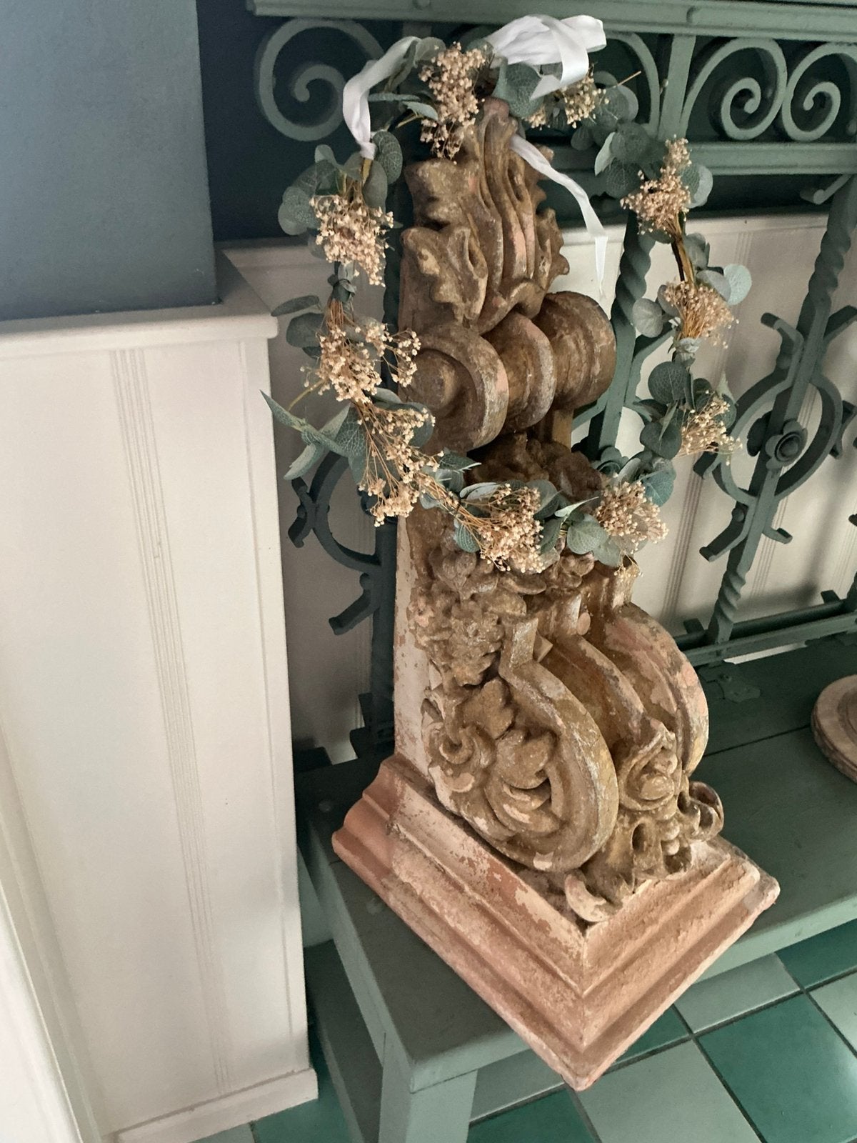 Antiek Italiaans ornament Terracotta, Ophalen