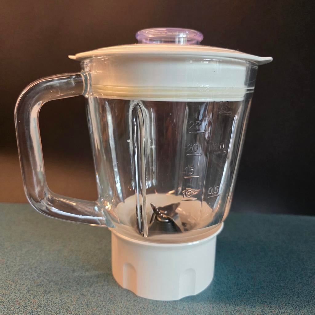 Gereserveerd | Bosch Glazen blenderkan met deksel, Witgoed en Apparatuur, Ophalen of Verzenden, Gebruikt, Blender