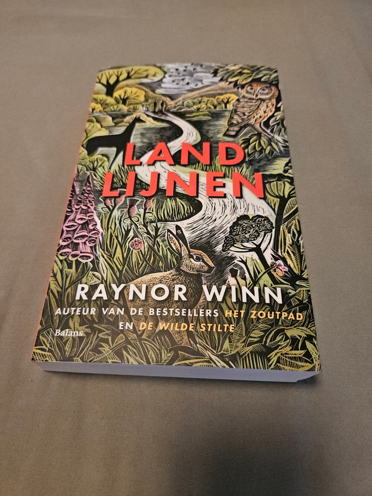 Landlijnen - Raynor Winn, Gelezen, Ophalen of Verzenden, Nederland, Raynor Winn