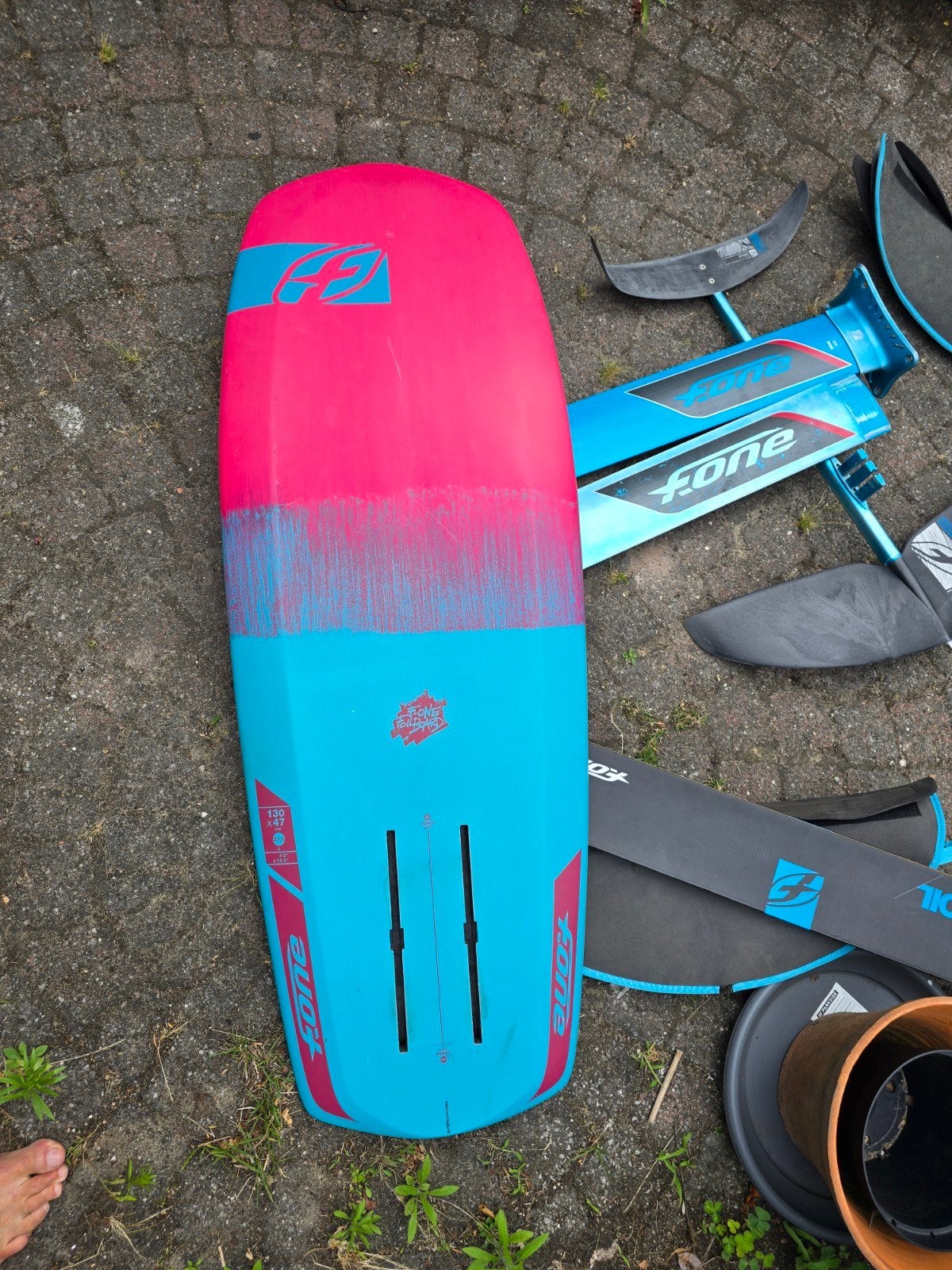 F-One Foil set, 2 masten + board, Foil, Ophalen, Gebruikt, Overige typen