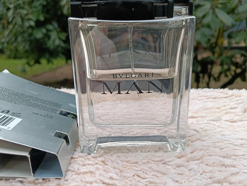Bvlgari Man  Eau de Toilette + samples extreme Discontinued, Ophalen of Verzenden, Zo goed als nieuw
