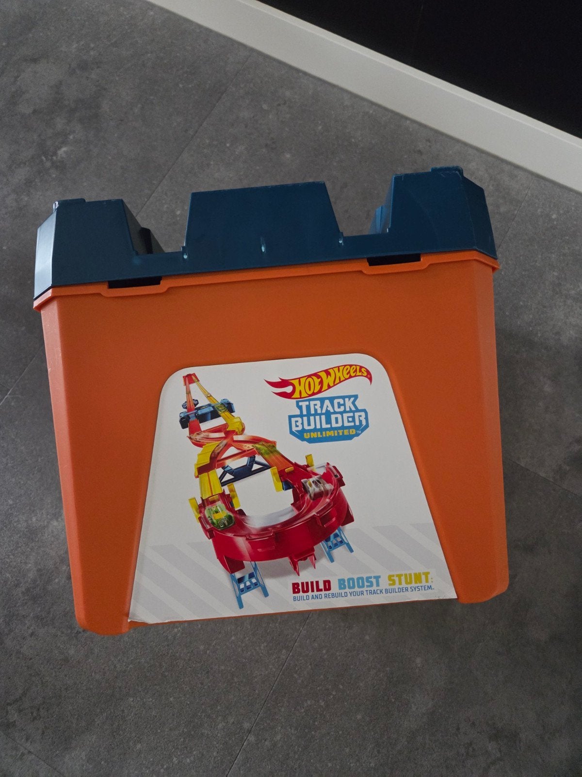 Hot Wheels Track Builder Unlimited Bouw- en Opbergkoffer, Ophalen, Racebaan, Zelf te bouwen, Zo goed als nieuw
