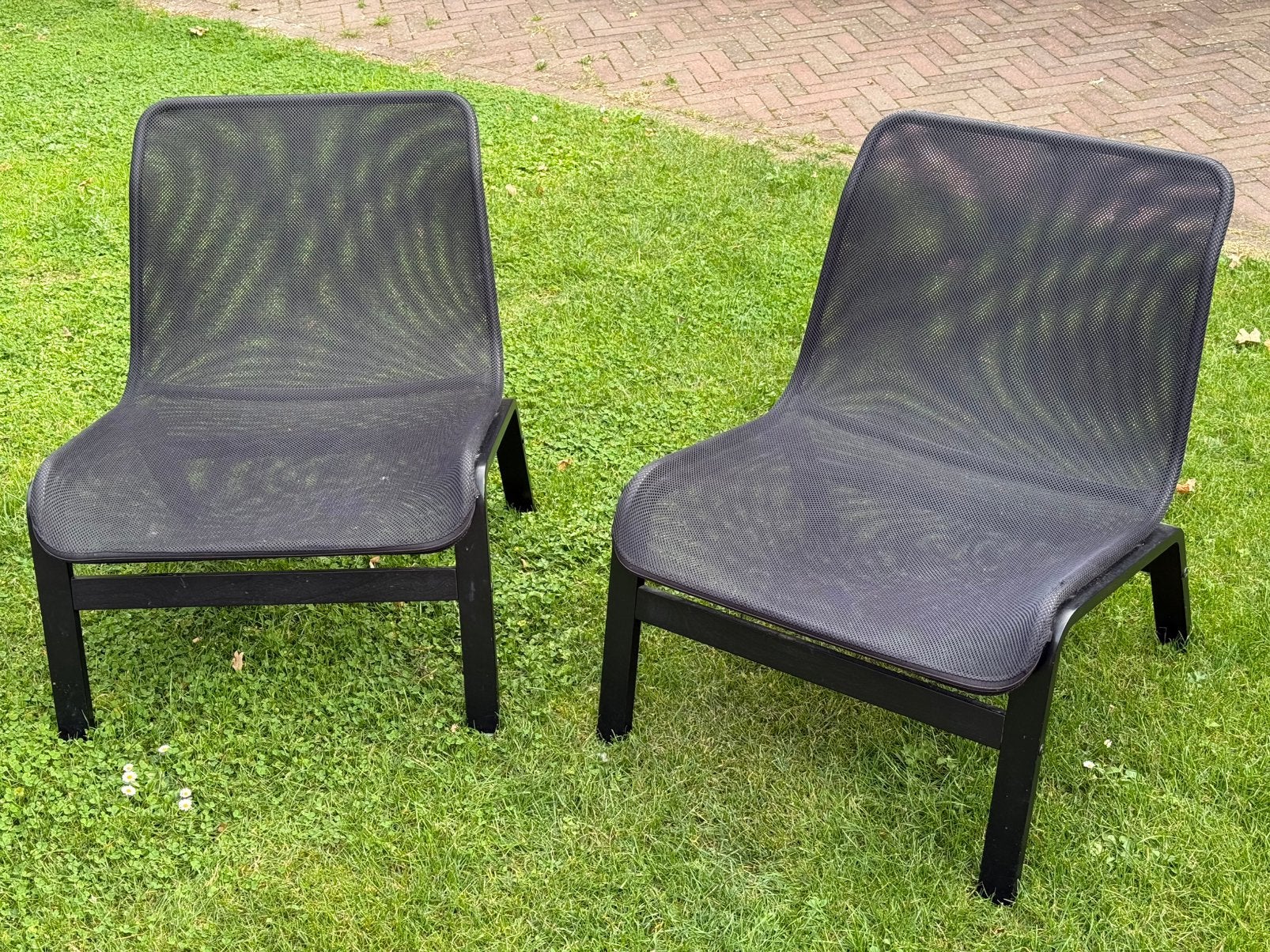Ikea Nolmyra stoel fauteuil 2x zwart, Ophalen, Gebruikt, Zwart, Twee