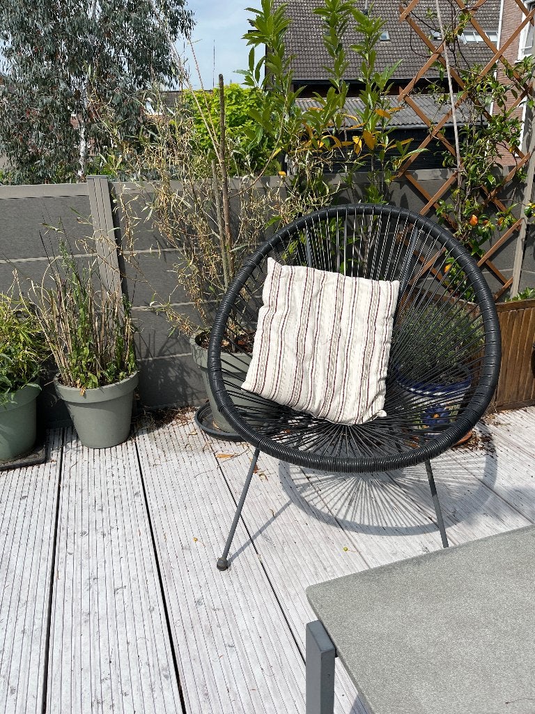 draadstoel zwart, Ophalen, Gebruikt
