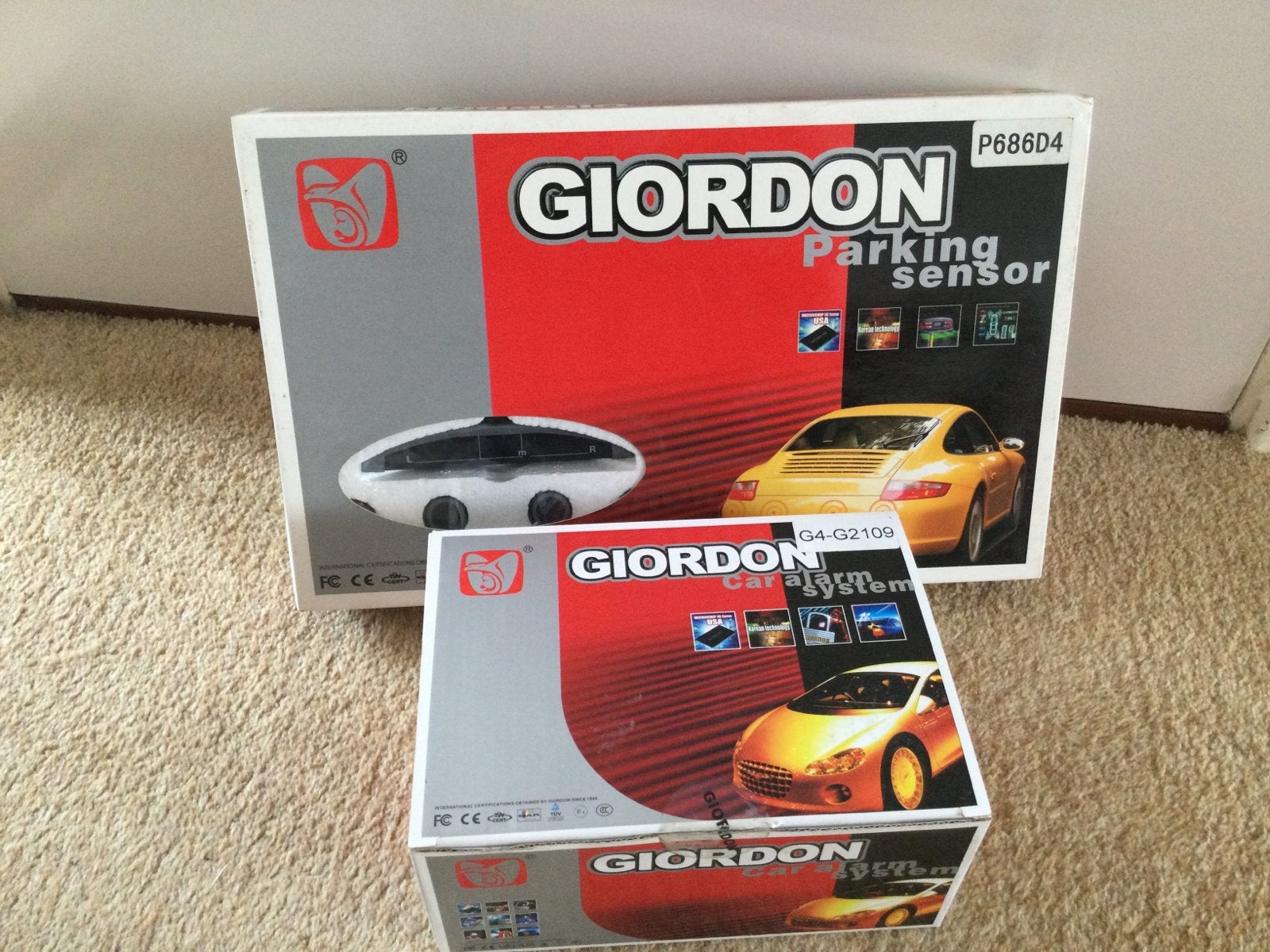 Giordon CAR alarm system. Parking sensor, Ophalen
