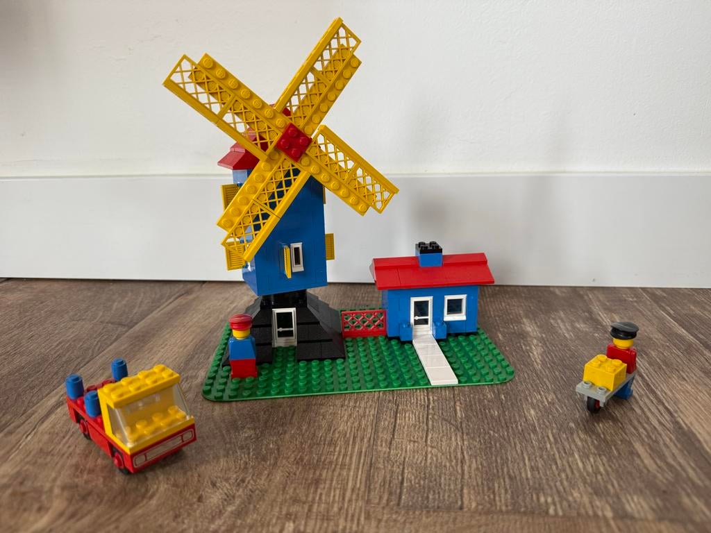 Vintage LEGO Set 362 Windmolen met Huis en Voertuigen, Gebruikt, Overige thema's, Lego, Ophalen of Verzenden
