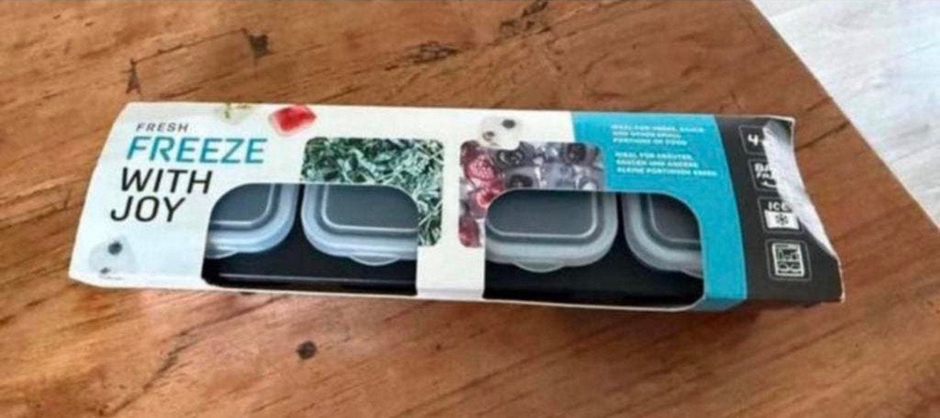 Kuhn Rikon diepvries bakjes, Ophalen, Nieuw