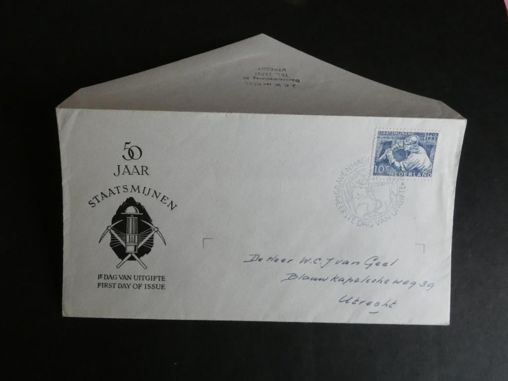 eerste dag enveloppe FDC e 8, Postzegels en Munten, Postzegels | Eerstedagenveloppen, Ophalen of Verzenden, Beschreven, Nederland
