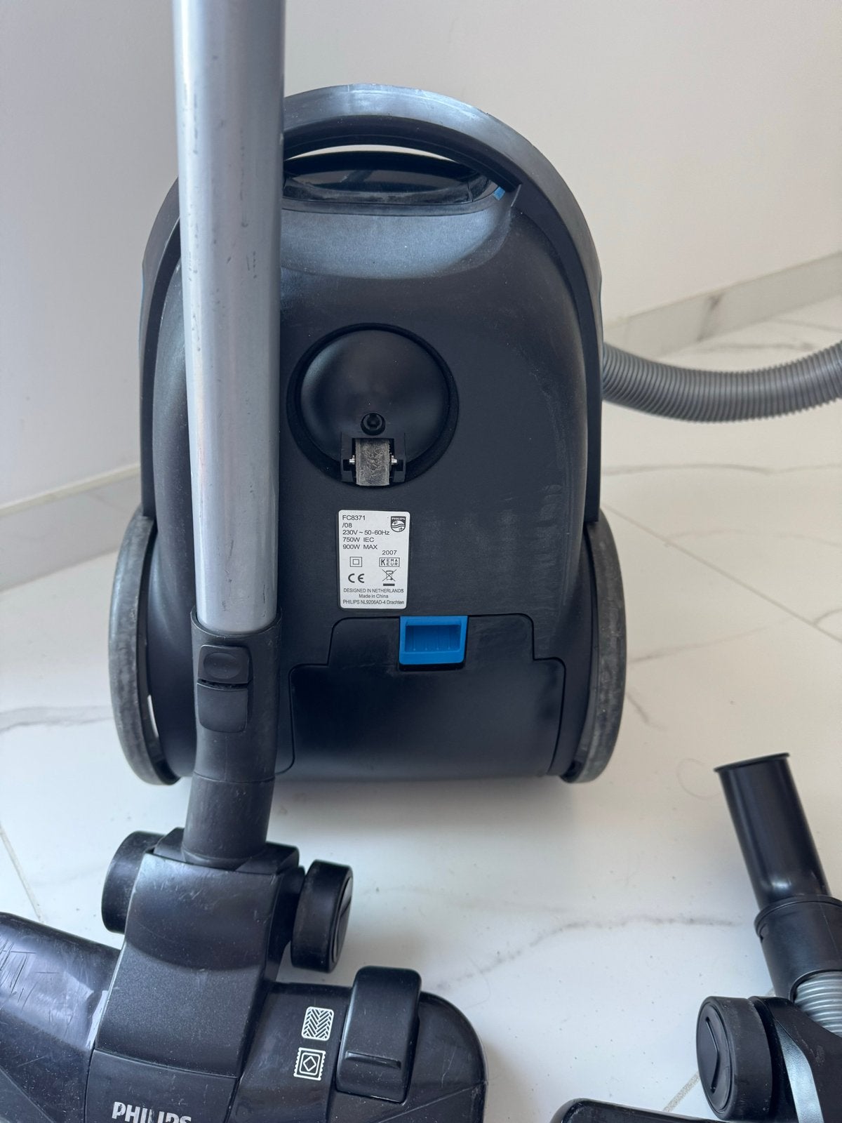 Philips Performer Compact stofzuiger - Gebruikt, werkt prima, Witgoed en Apparatuur, Stofzuigers, Stofzak, Inclusief accessoires