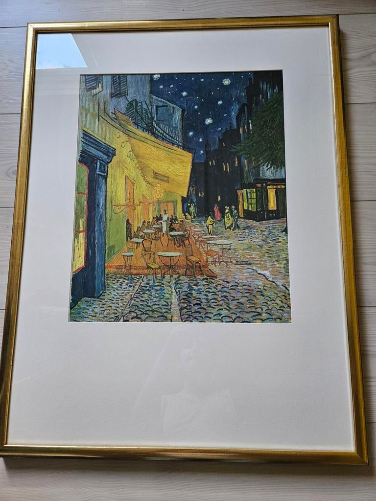 Ingelijste reproductie van Van Gogh's 'Caféterras bij nacht', Ophalen
