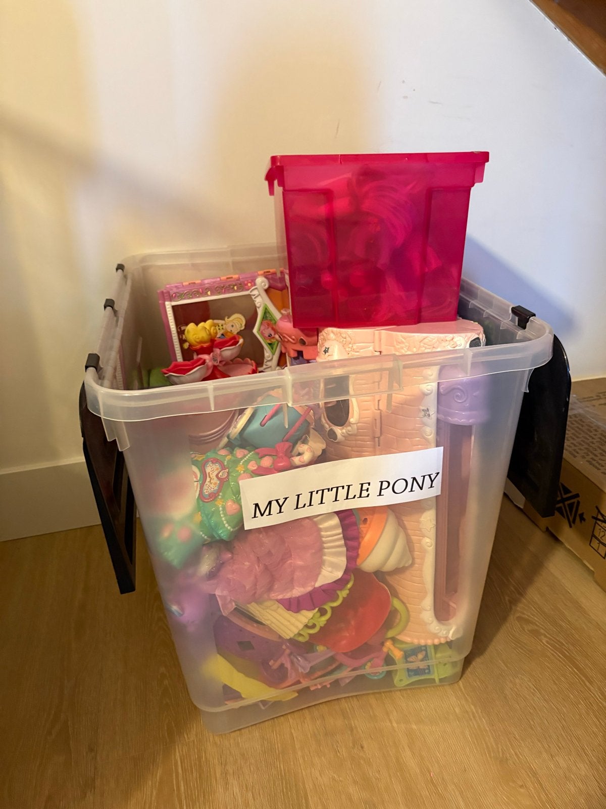 Grote doos vol My Little Pony speelgoed, Ophalen, Gebruikt