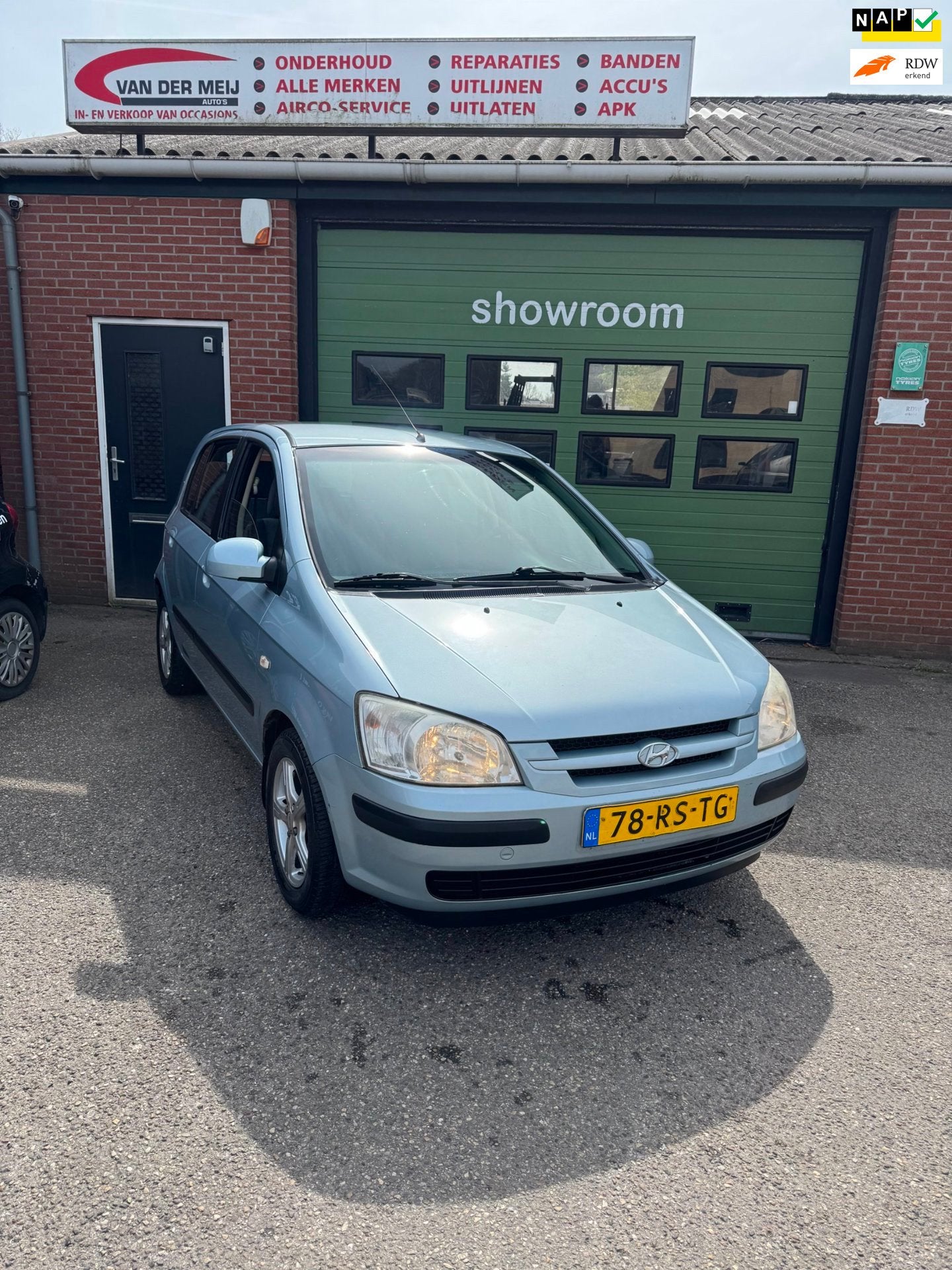 Hyundai Getz 1.3i Active Cool, Auto's, Hyundai, Voorwielaandrijving, 4 cilinders, Blauw, Origineel Nederlands