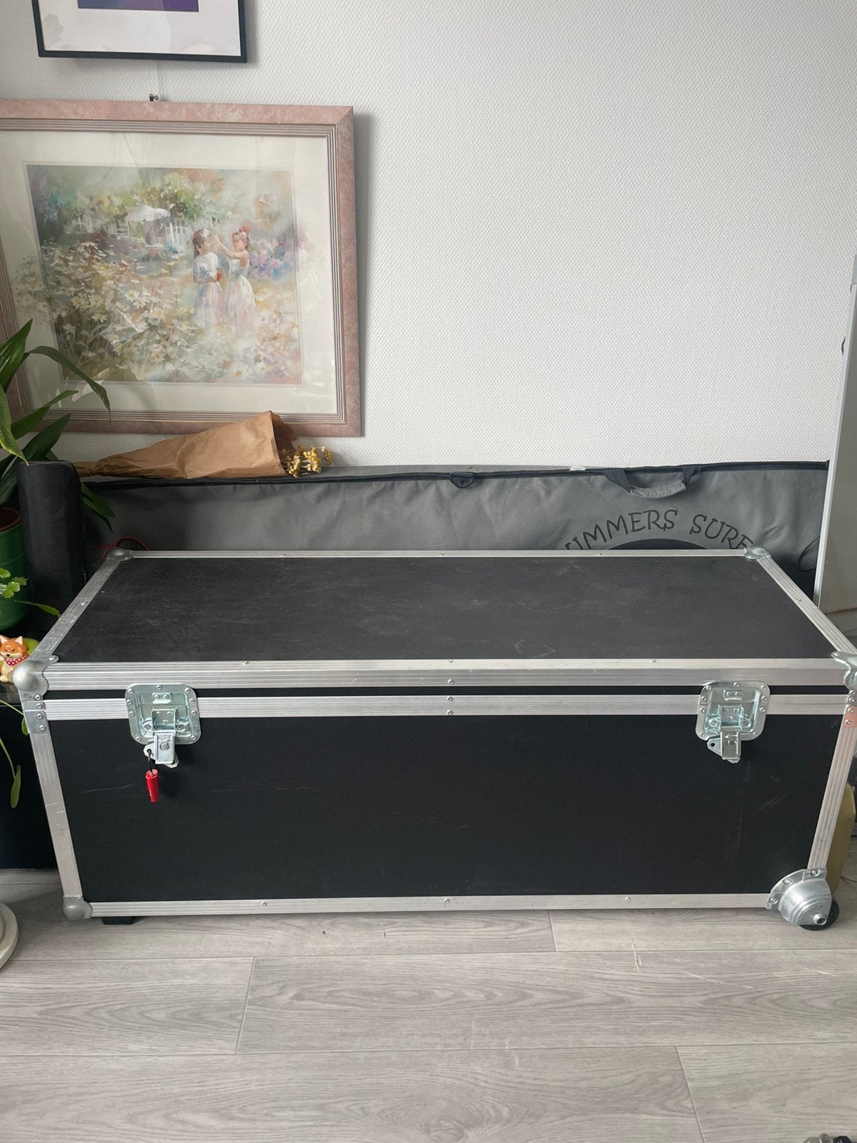 Lichtgewicht Flightcase op wielen (124 x 44 x 50 cm), Ophalen, Zo goed als nieuw, Overige instrumenten, Flightcase
