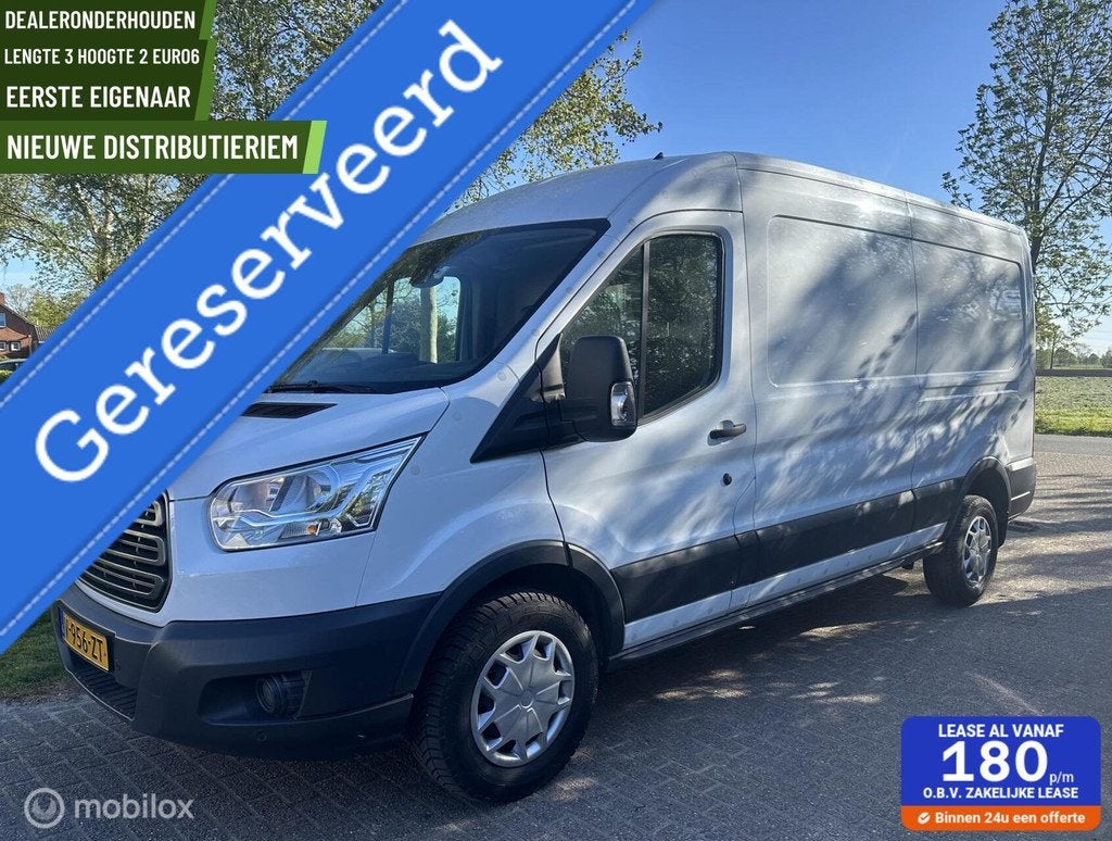 Ford Transit 350 2.0 TDCI L3H2 Trend Nw distributie riem, Auto's, Bestelauto's, Achterwielaandrijving, 4 cilinders, Wit, Origineel Nederlands