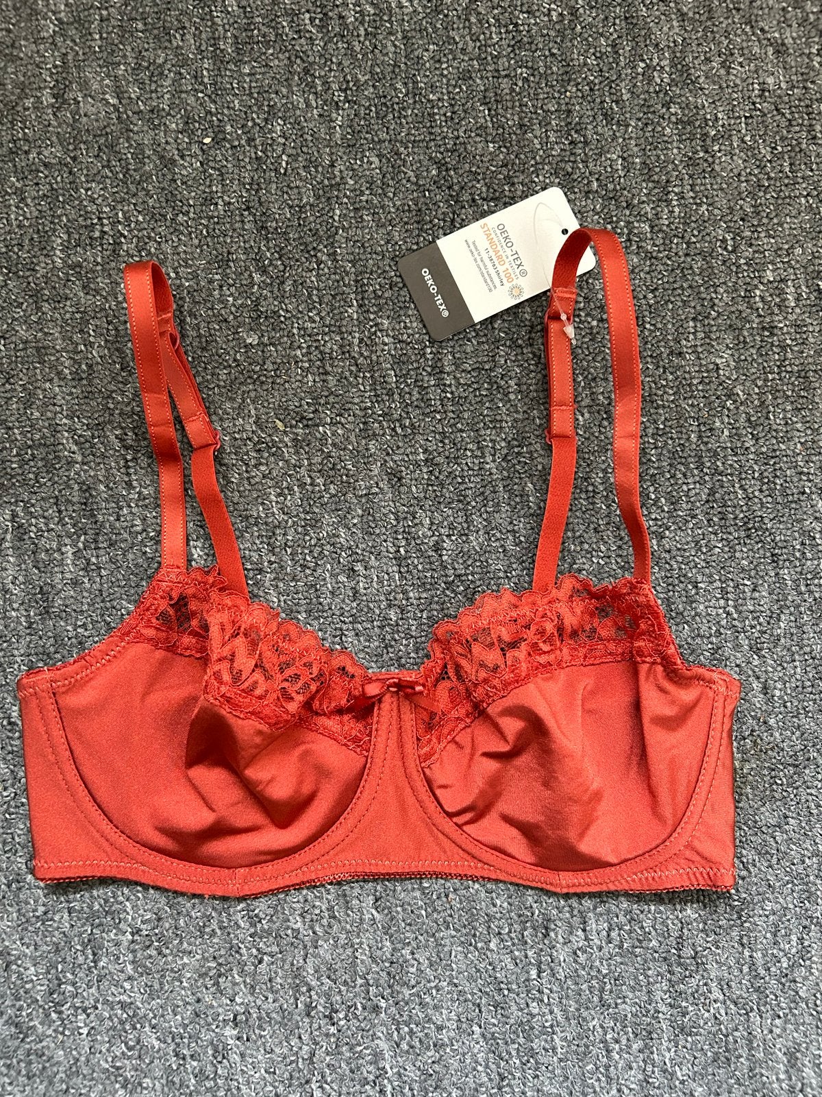 Zeeman BH - Rood/Oranje met kant, maat 75A, Ophalen of Verzenden, Rood, BH