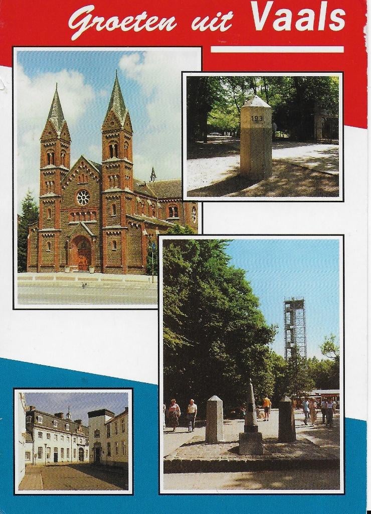 Ch557 gelopen ansichtkaart groeten uit vaals, Ophalen of Verzenden, 1980 tot heden, Gelopen, Limburg
