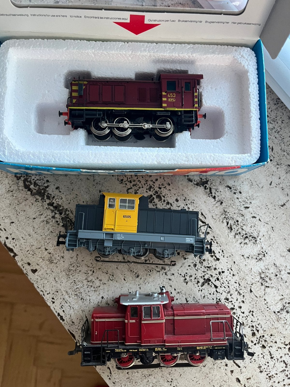 Marklin 3x diesel digitaal deels ovp H0, Wisselstroom, Gebruikt, Locomotief, Ophalen of Verzenden
