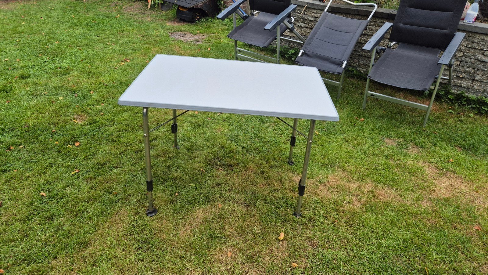 Dukdalf Stabilic II campingtafel 100x68 cm grijs, Ophalen, Zo goed als nieuw, Campingtafel