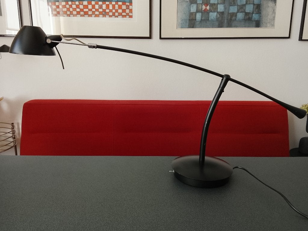 bureaulamp halogeen Massive, Bureaulamp, Verstelbaar, Ophalen of Verzenden, Zwart